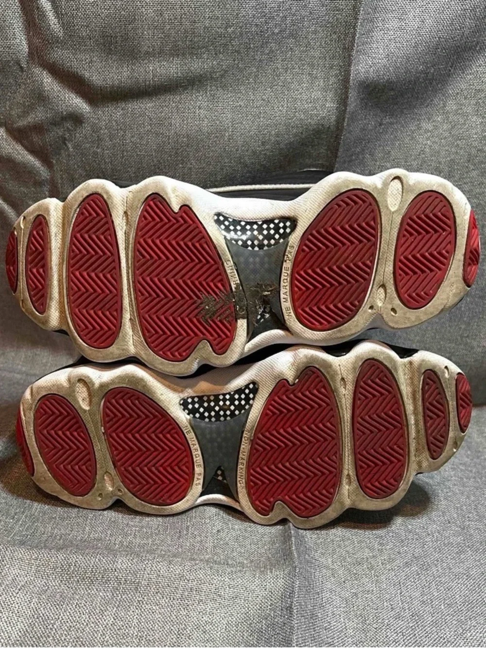 Jordan Black White and Red Retro Basketball Sneakers